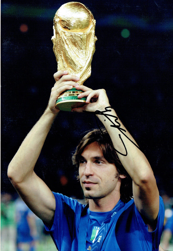 Andrea Pirlo - Italy - World Cup Winner - 12 x 8 Autographed Picture