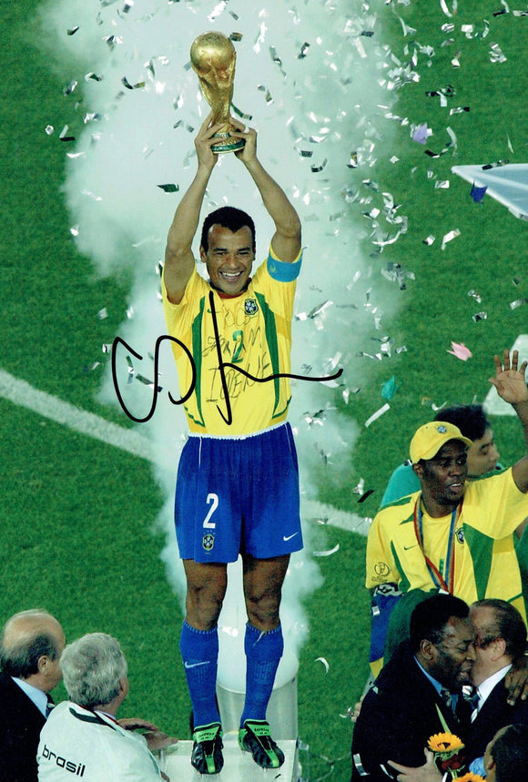 Cafu - Brazil - World Cup Winner - 12 x 8 Autographed Picture