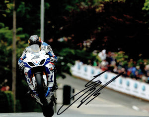 Guy Martin - Agos Leap - TT 2014 - 10 x 8 Autographed Picture