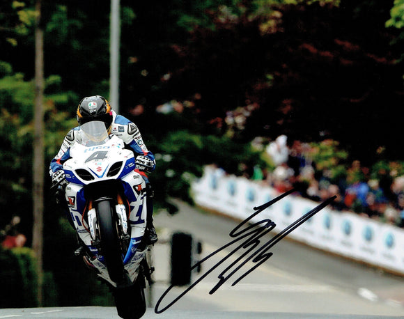 Guy Martin - Agos Leap - TT 2014 - 16 x 12 Autographed Picture