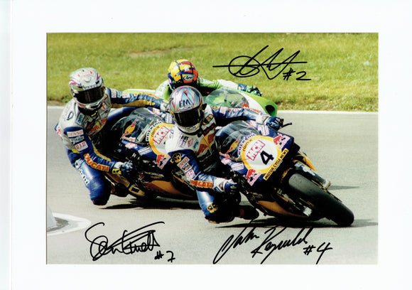 Emmett / Reynolds / Walker - World Superbikes - 16 x 12 Autographed Picture