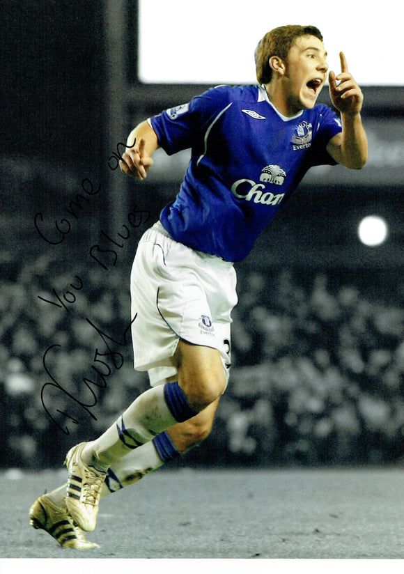 Matt Gosling - Everton F.C. - FA Cup goal - 16 x 12 Autographed Picture