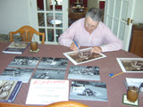Geoff Duke - Quarter Bridge - No 57 Bike - 10 x 8 Autographed Picture