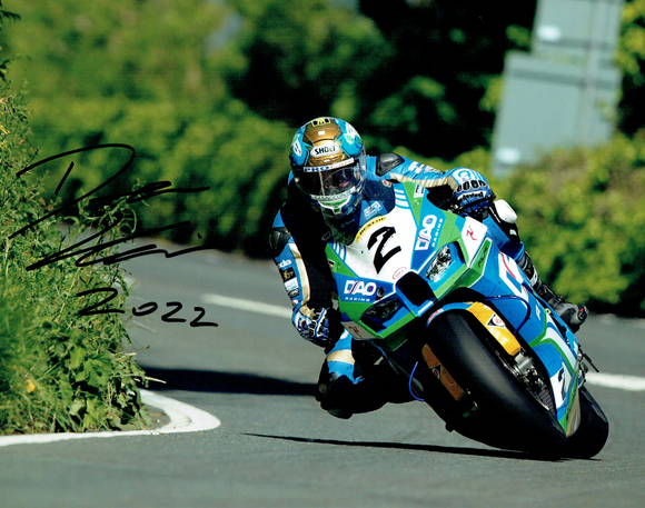 Dean Harrison - Waterworks - TT 2022 - 10 x 8 Autographed Picture