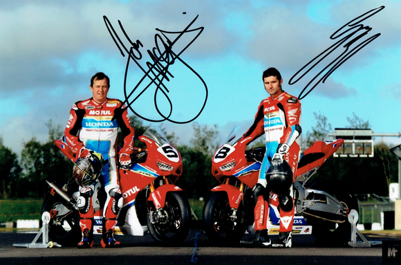 Guy Martin & John McGuinness - TT 2017 Promo Shot - 12 x 8 Autographed Picture