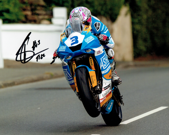 Lee Johnston - Ballagarey  - TT 2022 - 10 x 8 Autographed Picture