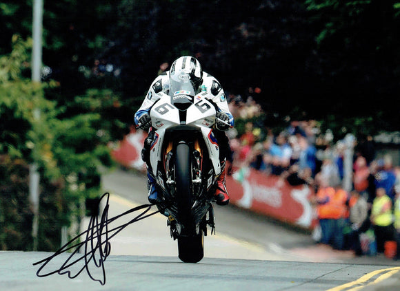 Michael Dunlop - Agos Leap - TT 2015 - 16 x 12 Autographed Picture