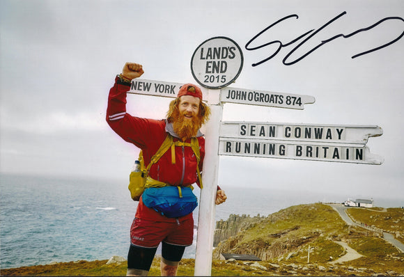 Sean Conway - Lands End - 10 x 8 Autographed Picture