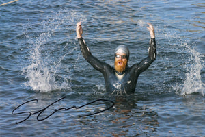 Sean Conway - Round Britian Swim - 10 x 8 Autographed Picture