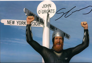 Sean Conway - John O'Groats - 10 x 8 Autographed Picture