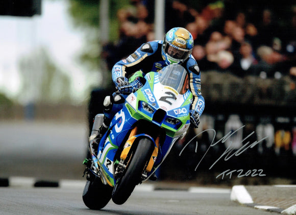 Dean Harrison - St Ninians - TT 2022 - 16 x 12 Autographed Picture