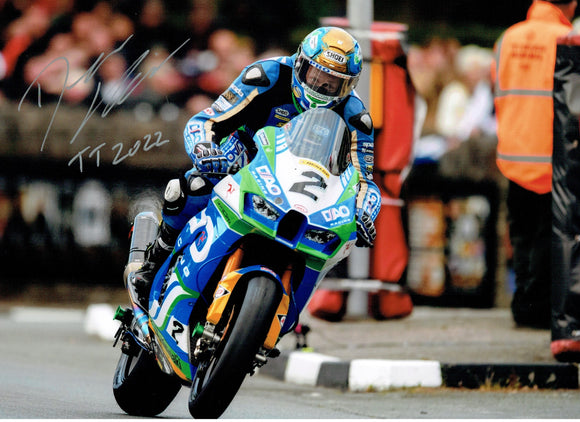 Dean Harrison - St Ninians - TT 2022 - 16 x 12 Autographed Picture