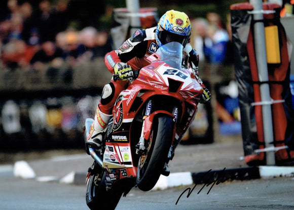 Nathan Harrison - St Ninians - TT 2022 - 16 x 12 Autographed Picture