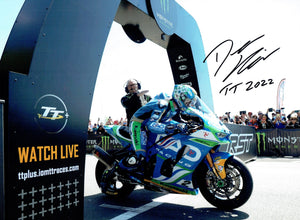 Dean Harrison - Start line - TT 2022 - 16 x 12 Autographed Picture