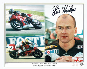 Steve Hislop - British Superbikes - Virgin Mobile Yamaha RZF R1 - 16 x 12 Autographed Print