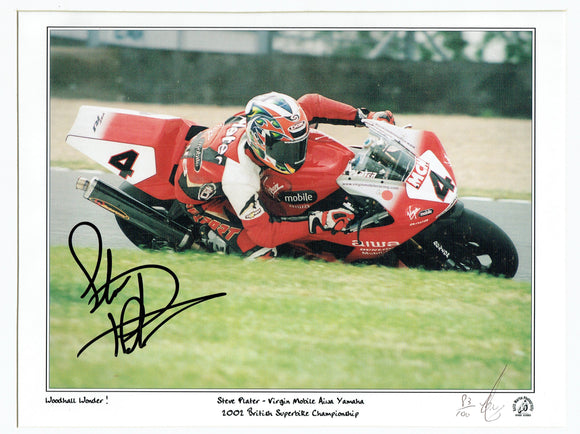 Steve Plater - British Supersport - 2002 World Supersport - 16 x 12 Autographed Print