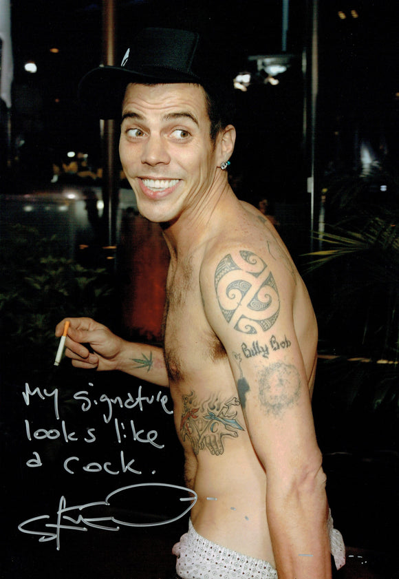 Steve - O - Jackass - Comic- 12 x 8 Autographed Picture