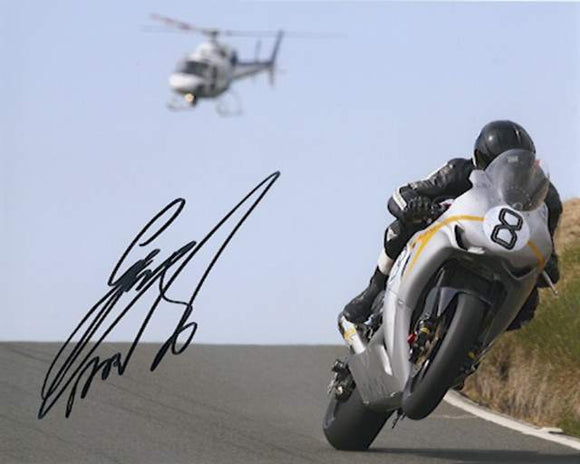 Guy Martin - Kates Cottage - TT 2010 - 16 x 12 Autographed Picture