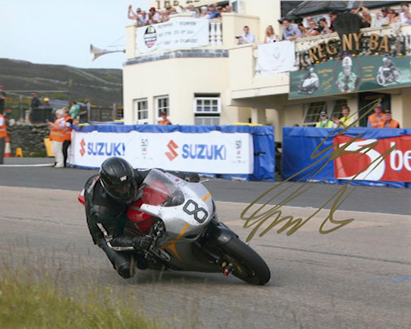 Guy Martin - Creg Ny Baa - TT 2010 - 16 x 12 Autographed Picture
