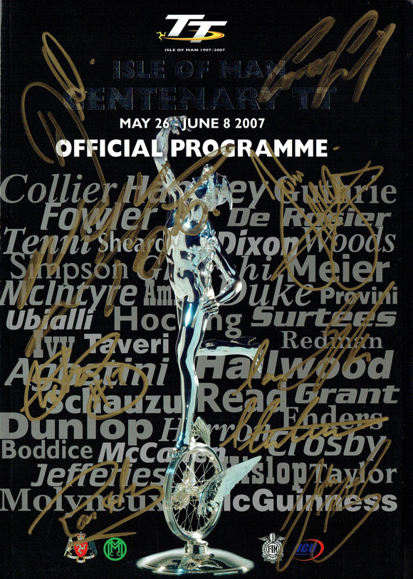 2007 Isle of Man TT Multi Signed Programme - 2