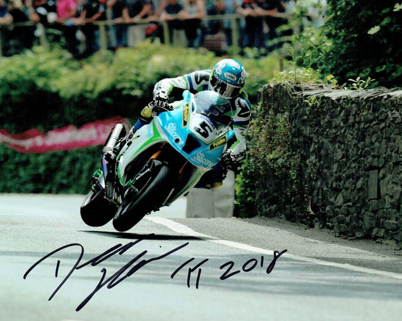 Dean Harrison - Union Mills - TT 2018 - 10 x 8 Autographed Picture