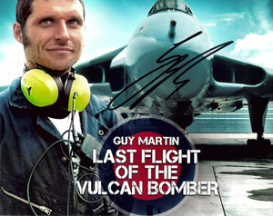 Guy Martin - Vulcan Bomber - Speed 1 - 12 x 8 Autographed Picture