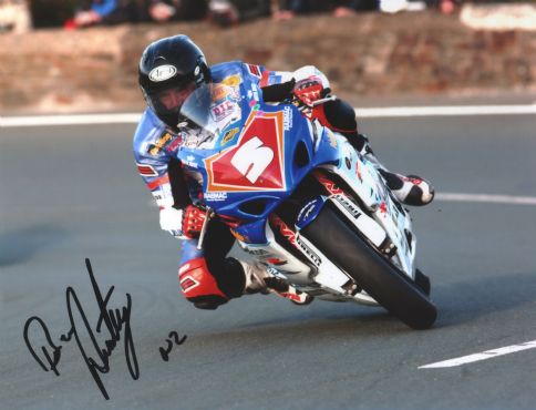 Bruce Anstey - Signpost Corner - TT 2006 - 10 x 8 Autographed Picture