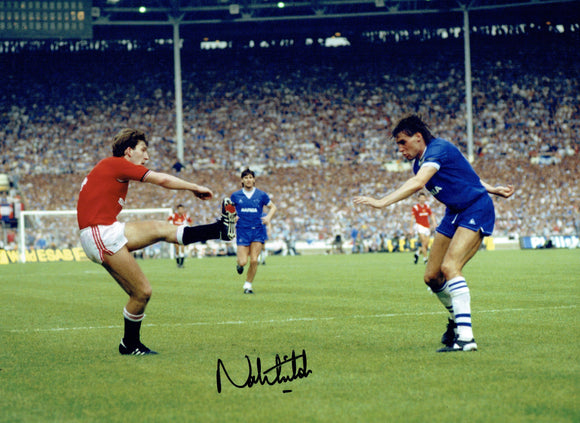 Norman Whiteside - Manchester United - 1985 F.A. Cup Final 10 x 8 Autographed Picture