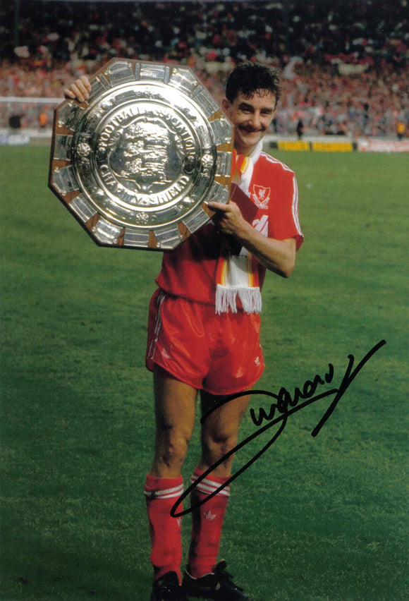 John Aldridge - Liverpool F.C. - 1988 Charity Shield - 12 x 8 Autographed Picture