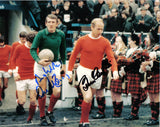 Sir Bobby Charlton & Alex Stepney - Manchester United - 10 x 8 Autographed Picture