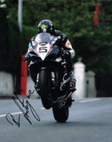 Bruce Anstey - Agos Leap - TT 2008 - 16 x 12 Autographed Picture