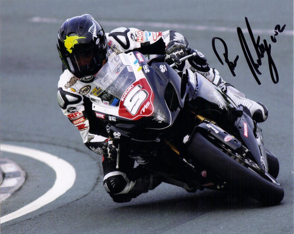 Bruce Anstey - Agos Leap - TT 2009 - 10 x 8 Autographed Picture