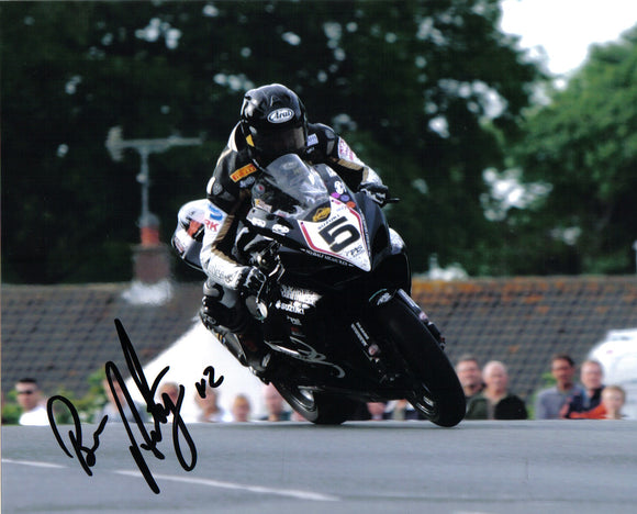 Bruce Anstey - Sulby Bridge - TT 2008 - 10 x 8 Autographed Picture