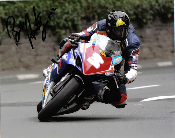 Bruce Anstey - Braddan Bridge - TT 2004 - 15 x 10 Autographed Picture