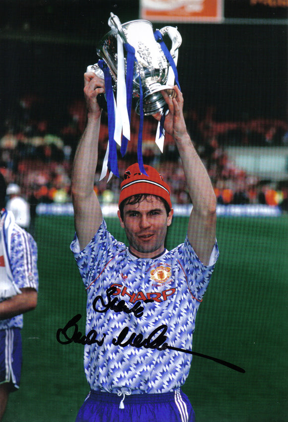 Brian McClair - Manchester United - 1992 Leauge Cup Final - 12 x 8 Autographed Picture