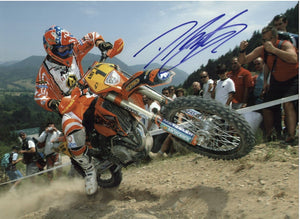 David Knight - World Enduro Champion - KTM 2 - 16 x 12 Autographed Picture