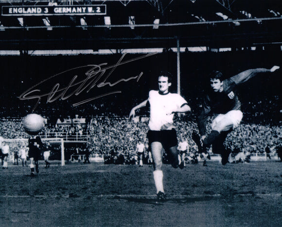 Geoff Hurst - 1966 World Cup Final - 10 x 8 Autographed Picture