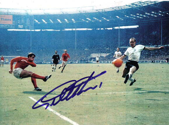 Geoff Hurst - 1966 World Cup Final - 10 x 8 Autographed Picture