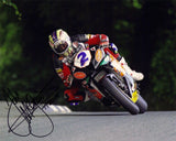 John McGuinness - Greeba Castle - TT 2009  - 10 x 8 Autographed Picture