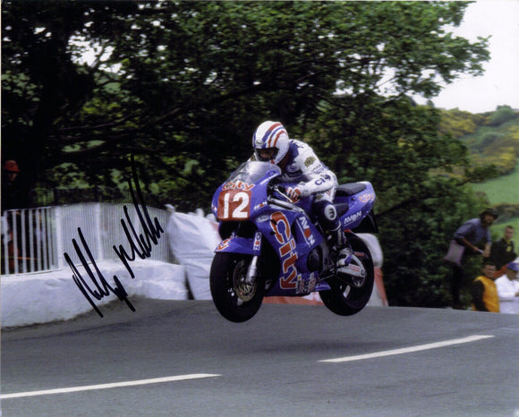 Philip McCallen - Ballaugh Bridge - TT 1996 - 10 x 8 Autographed Picture