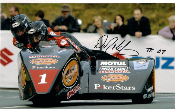 Dave Molyneux - Bungalow - TT 2007 - 12 x 8 Autographed Picture