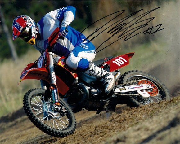 David Knight - World Enduro Champion - KTM 3 - 12 x 8 Autographed Picture