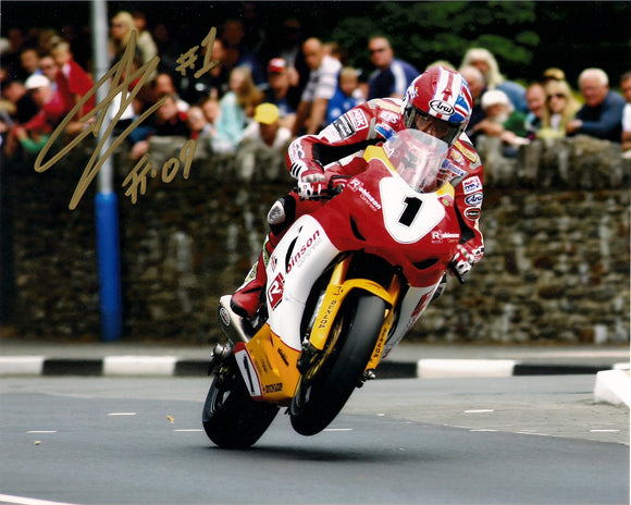 Gary Johnson - St Ninians - TT 2009 - 16 x 12 Autographed Picture