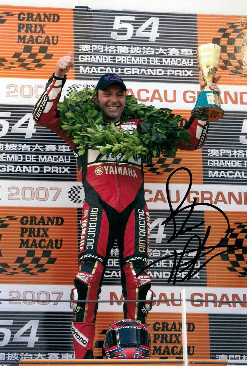 Steve Plater - Macau Grand Prix Winner 2 - 12 x 8 Autographed Picture