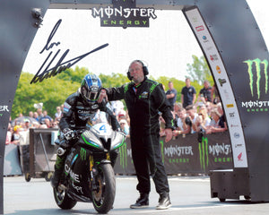 Ian Hutchinson - Start Line - TT 2016 - 10 x 8 Autographed Picture