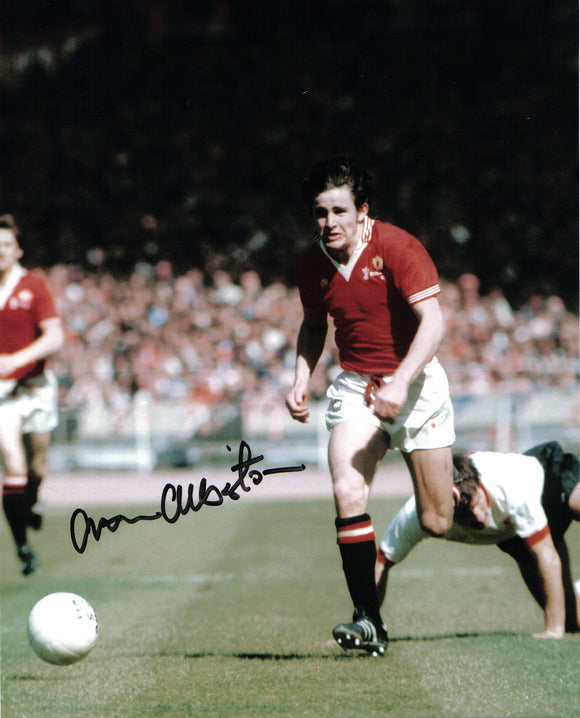 Arthur Albiston - Manchester United - 10 x 8 Autographed Picture