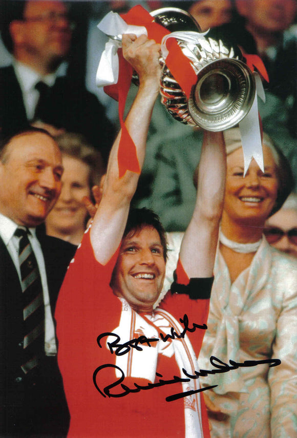 Ronnie Whelan - Liverpool F.C. - 1986 F.A. Cup Winner - 12 x 8 Autographed Picture